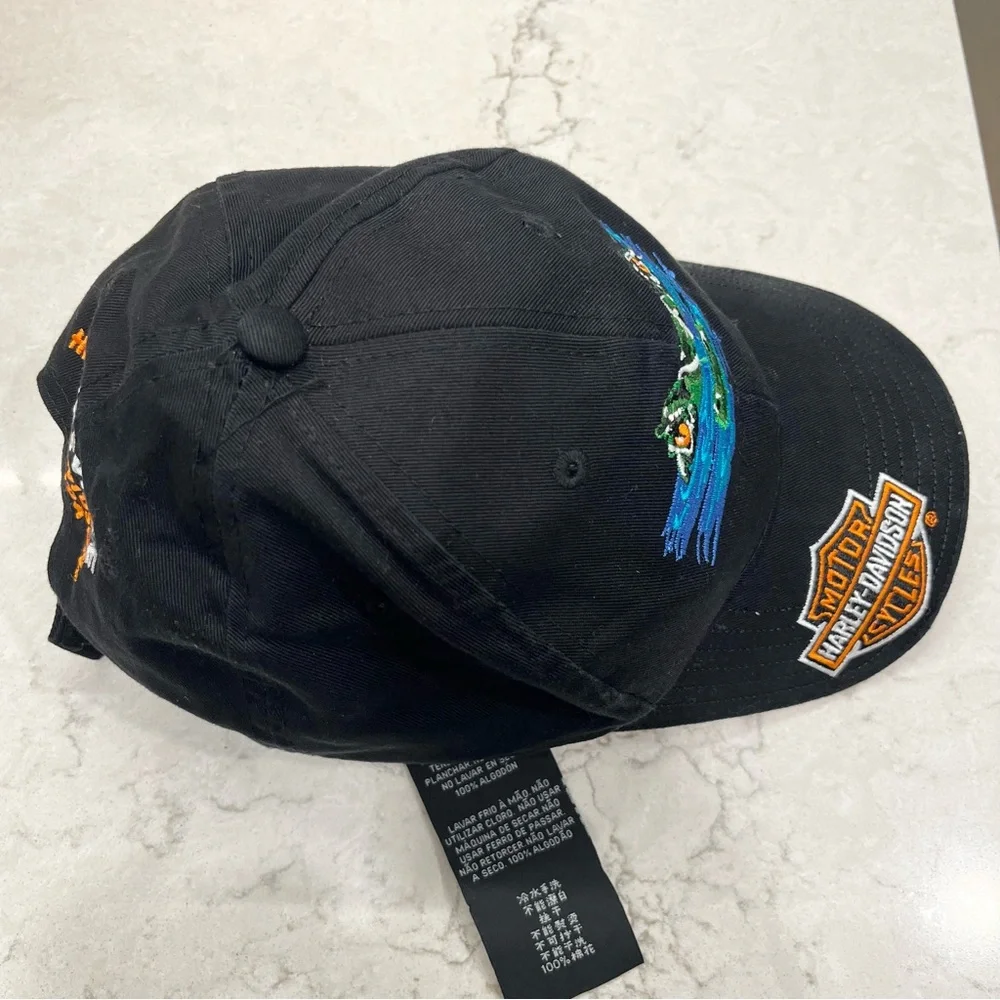 Harley Davidson Hat Adjustable Snapback Cap Gainesville Florida Alligator - Picture 5 of 8